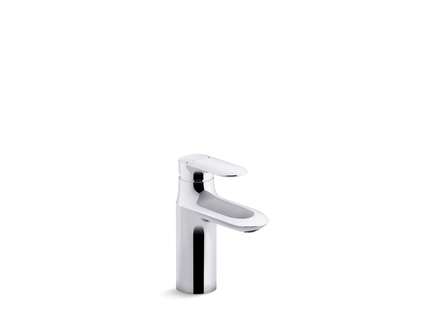 KOHLER K-21648-4-CP Kumin Single-Handle Bathroom Sink Faucet, 0.5 Gpm In Polished Chrome