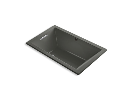 KOHLER K-1848-W1-58 Underscore 60" X 36" Drop-In Bath With Bask Heated Surface In Thunder Grey