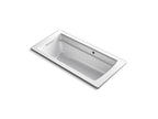 KOHLER K-1948-W1-95 Archer 66" X 32" Drop-In Bath With Bask Heated Surface - Ice Grey