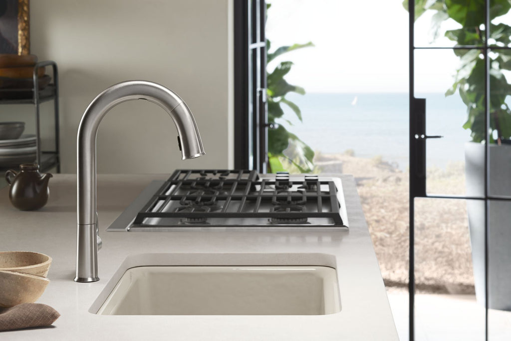 KOHLER K-5872-5UA1-FF Riverby 25" Undermount Single-Bowl Kitchen Sink - Sea Salt