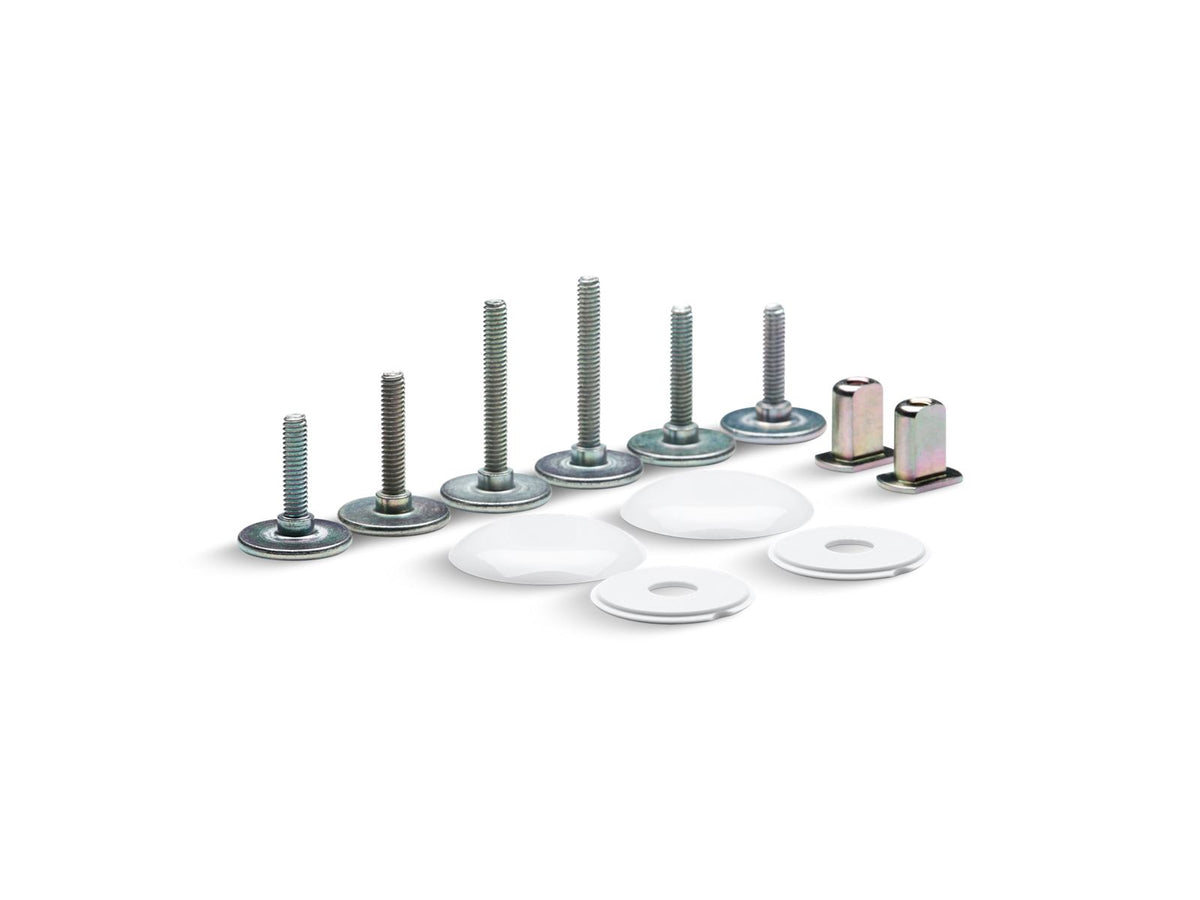 KOHLER K-5420-0 Clean Caps Low-Profile Toilet Bolt Caps - White