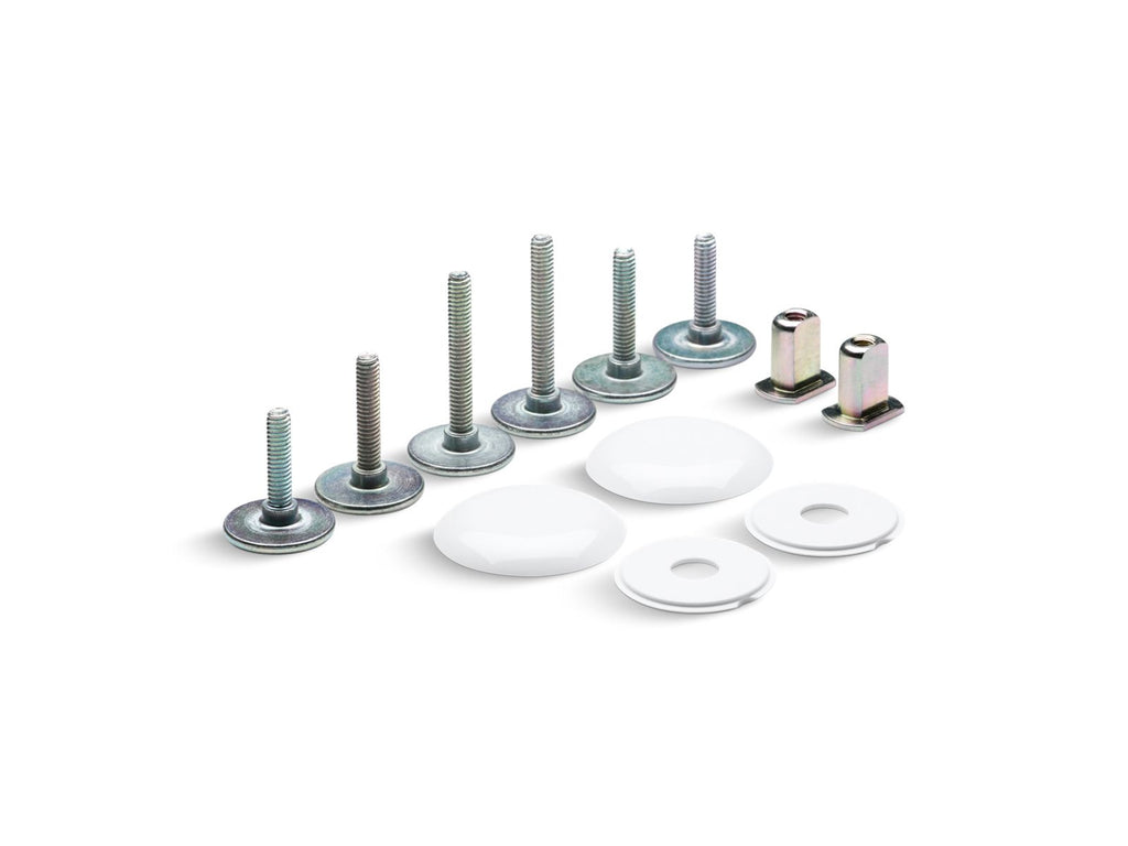 KOHLER K-5420-0 Clean Caps Low-Profile Toilet Bolt Caps - White