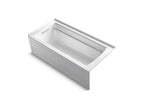 KOHLER K-1949-GHLA-0 Archer 66" X 32" Alcove Heated Bubblemassage Air Bath, Left Drain - White