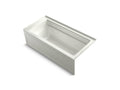 KOHLER K-1949-GHRA-NY Archer 66" X 32" Alcove Heated Bubblemassage Air Bath, Right Drain In Dune