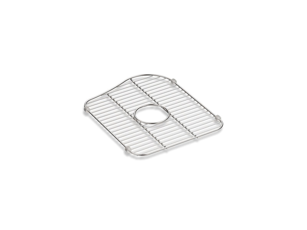 KOHLER K-5117-ST Staccato Stainless Steel Large Sink Rack, 13-1/4" X 15-7/8", For Right-Hand Bowl - Stainless Steel