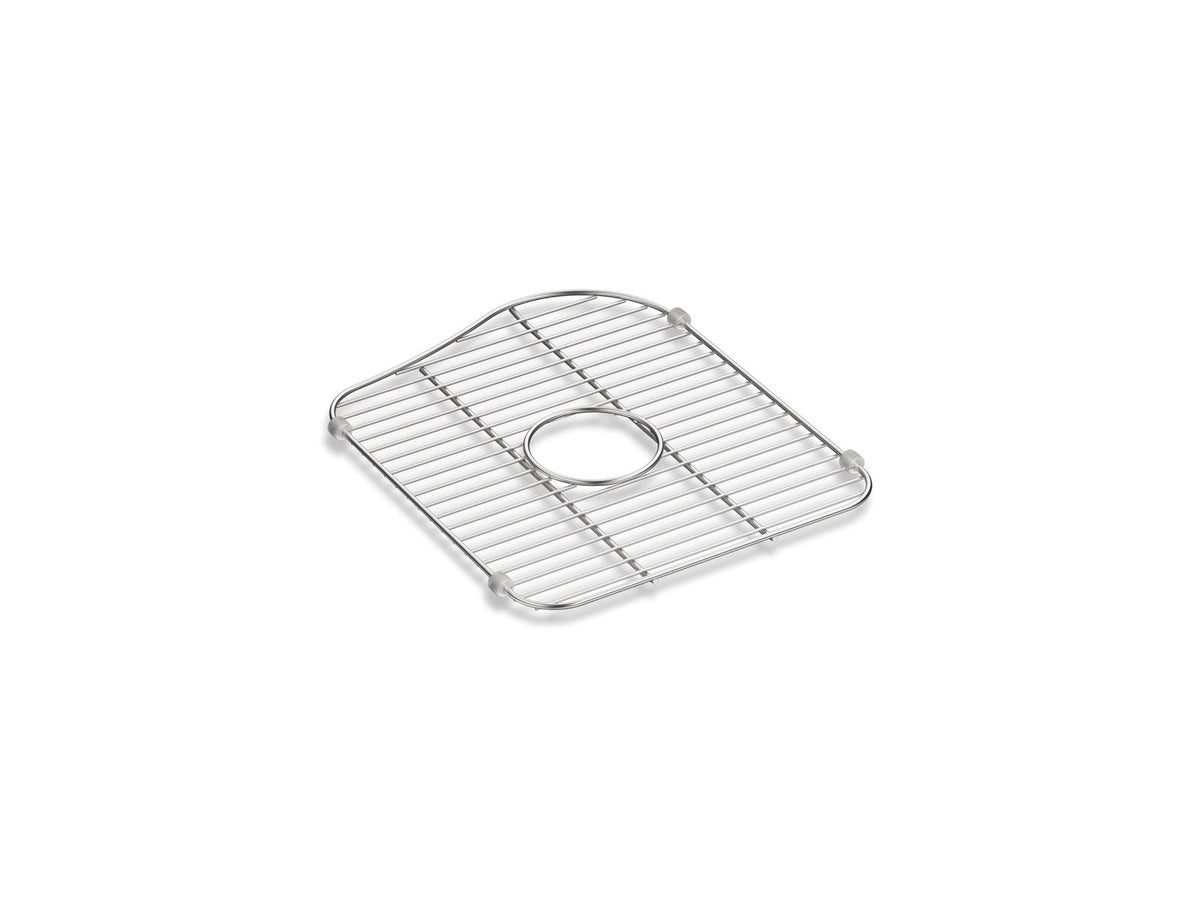 KOHLER K-5117-ST Staccato Stainless Steel Large Sink Rack, 13-1/4" X 15-7/8", For Right-Hand Bowl - Stainless Steel