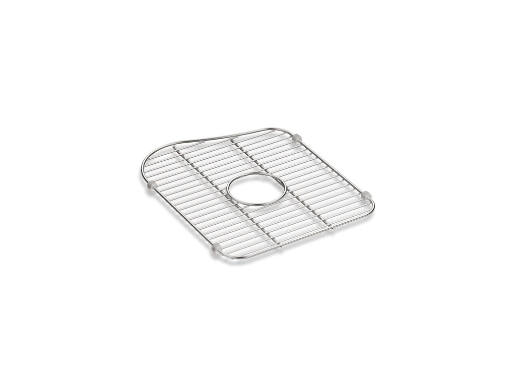 KOHLER K-5119-ST Staccato Stainless Steel Large Sink Rack, 13" X 15-3/4", For Left-Hand Bowl - Stainless Steel