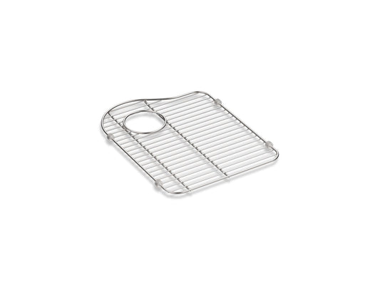 KOHLER K-5133-ST Hartland Stainless steel sink rack, 13-1/8" x 16-7/8", for left-hand bowl - Stainless Steel