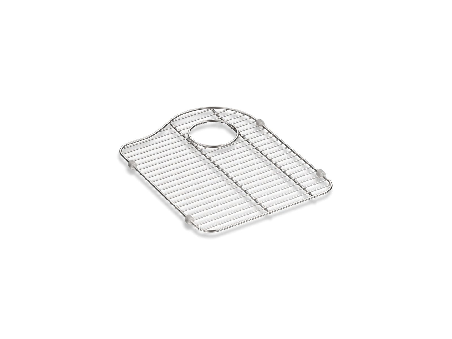 KOHLER K-5135-ST Hartland Stainless steel sink rack, 13-1/8" x 16-7/8", for right-hand bowl - Stainless Steel