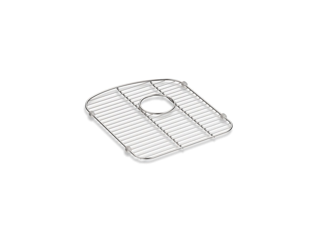 KOHLER K-5182-ST Langlade Stainless Steel Sink Rack, 13-1/2" X 15-3/8", For Left-Hand Bowl - Stainless Steel