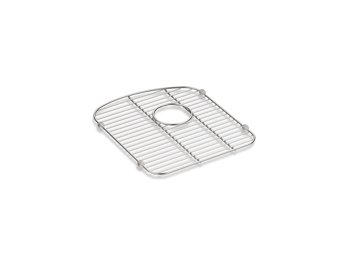 KOHLER K-5182-ST Langlade Stainless Steel Sink Rack, 13-1/2" X 15-3/8", For Left-Hand Bowl - Stainless Steel