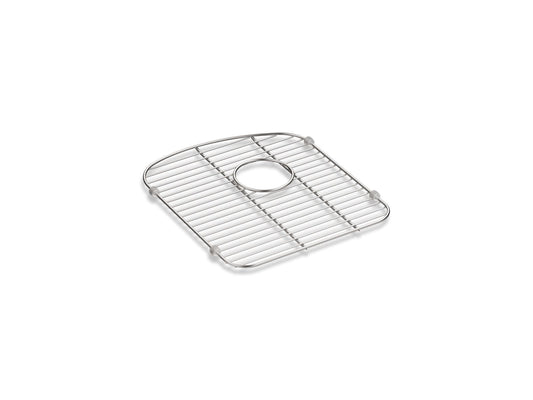 KOHLER K-5182-ST Langlade Stainless steel sink rack, 13-1/2" x 15-3/8", for left-hand bowl - Stainless Steel