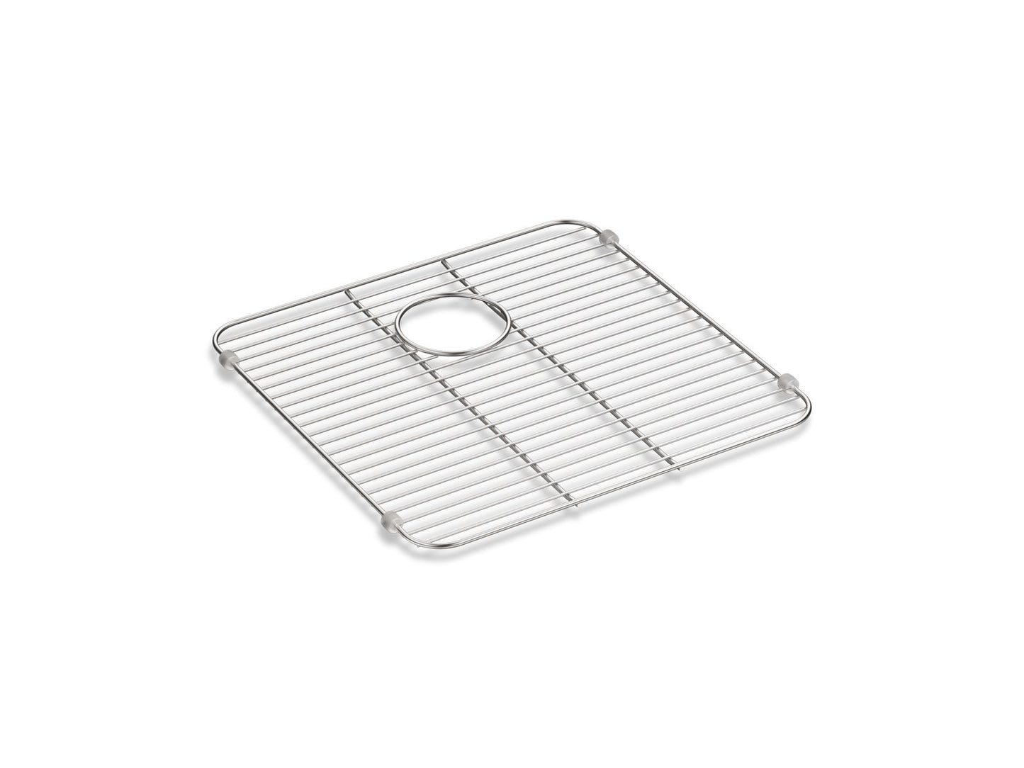 KOHLER K-5184-ST Iron/Tones Stainless steel sink rack, 12-7/8" x 14-11/16" - Stainless Steel