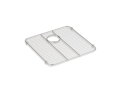 KOHLER K-5184-ST Iron/Tones Stainless steel sink rack, 12-7/8" x 14-11/16" - Stainless Steel