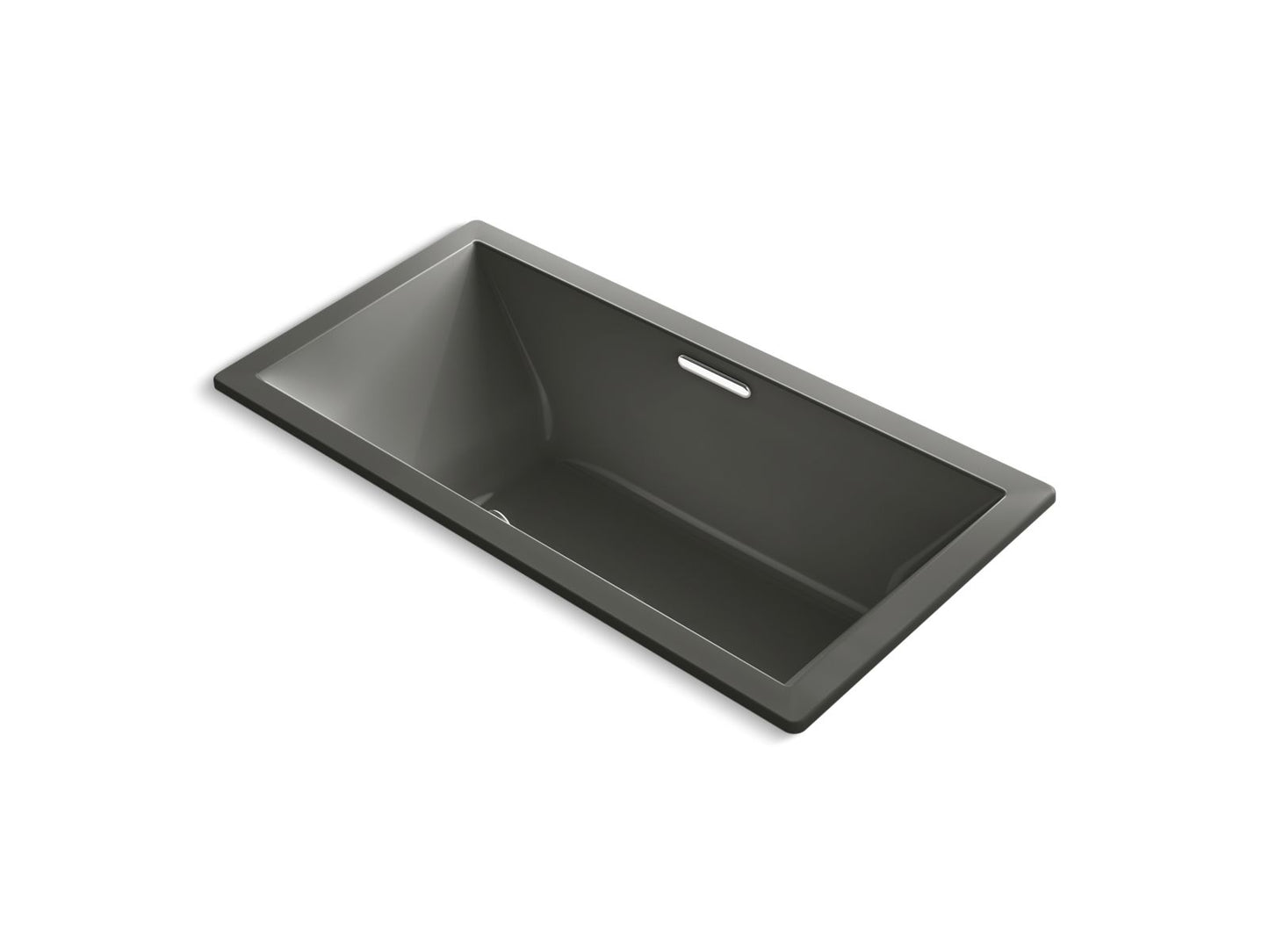 KOHLER K-1834-W1-58 Underscore 72" X 36" Drop-In Bath With Bask Heated Surface In Thunder Grey