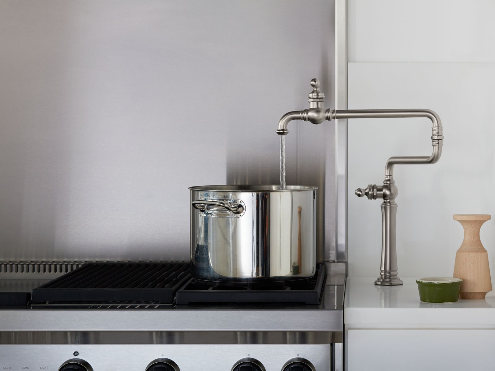 KOHLER K-99271-BL Artifacts Deck-Mount Pot Filler - Matte Black