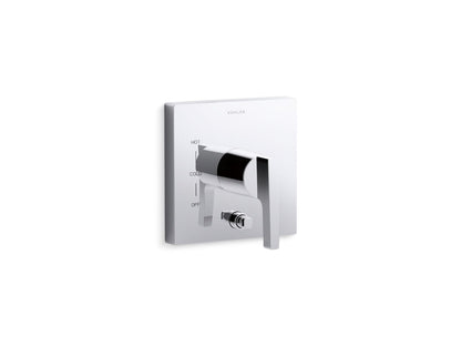 KOHLER K-T99762-4-CP Honesty Rite-Temp valve trim with push-button diverter - Polished Chrome