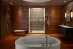 KOHLER K-9163-96 Bellwether 60" X 32" Alcove Shower Base, Left Drain - Biscuit