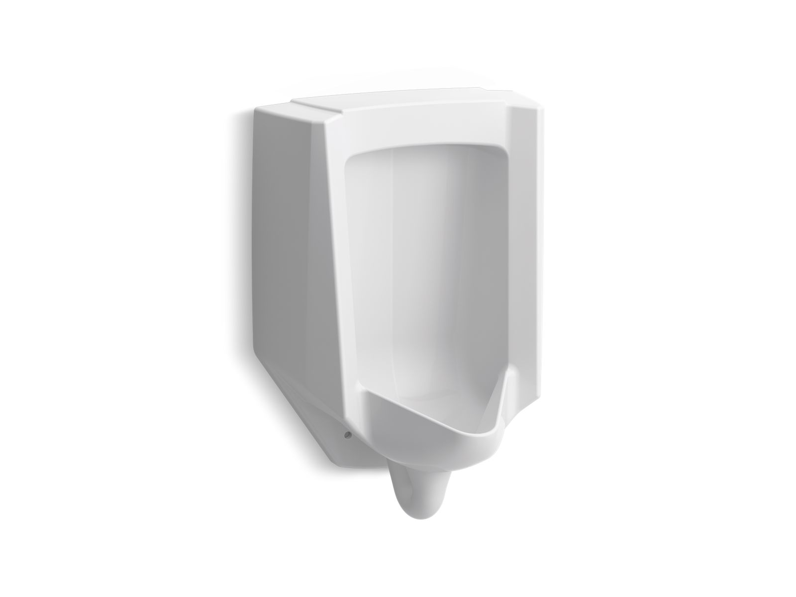 KOHLER K-4991-ER-0 Bardon Washout Half-Stall 0.125–1.0 Gpf Urinal, Rear Spud - White