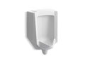 KOHLER K-4991-ER-0 Bardon Washout Half-Stall 0.125–1.0 Gpf Urinal, Rear Spud - White