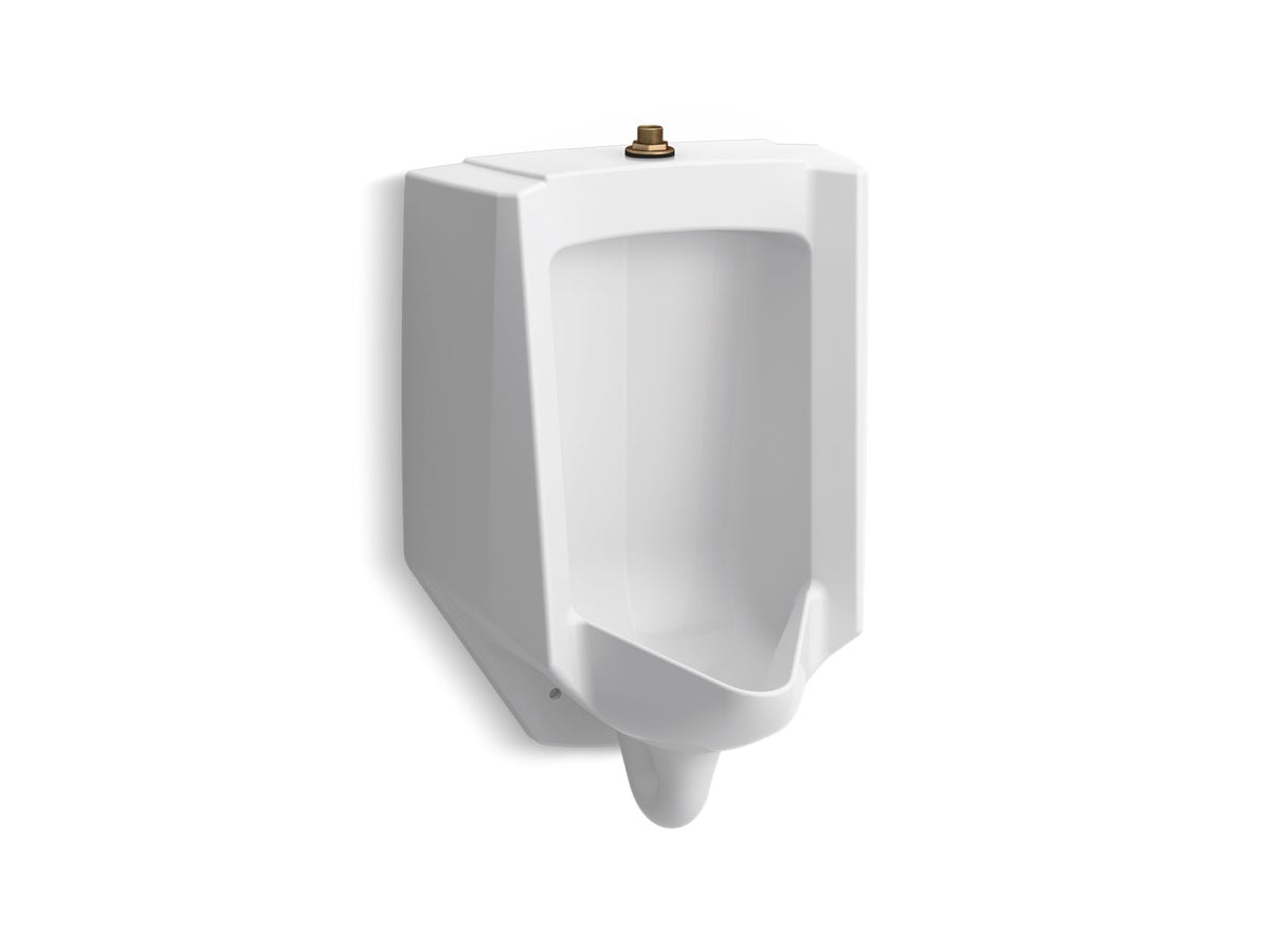 KOHLER K-4991-ETSS-0 Bardon High-Efficiency Urinal (Heu), Washout, Wall-Hung, 0.125 Gpf To 1.0 Gpf, Top Spud, Antimicrobial - White