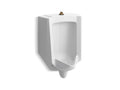 KOHLER K-4991-ET-0 Bardon High-Efficiency Urinal (Heu), Washout, Wall-Hung, 0.125 Gpf To 1.0 Gpf, Top Spud - White