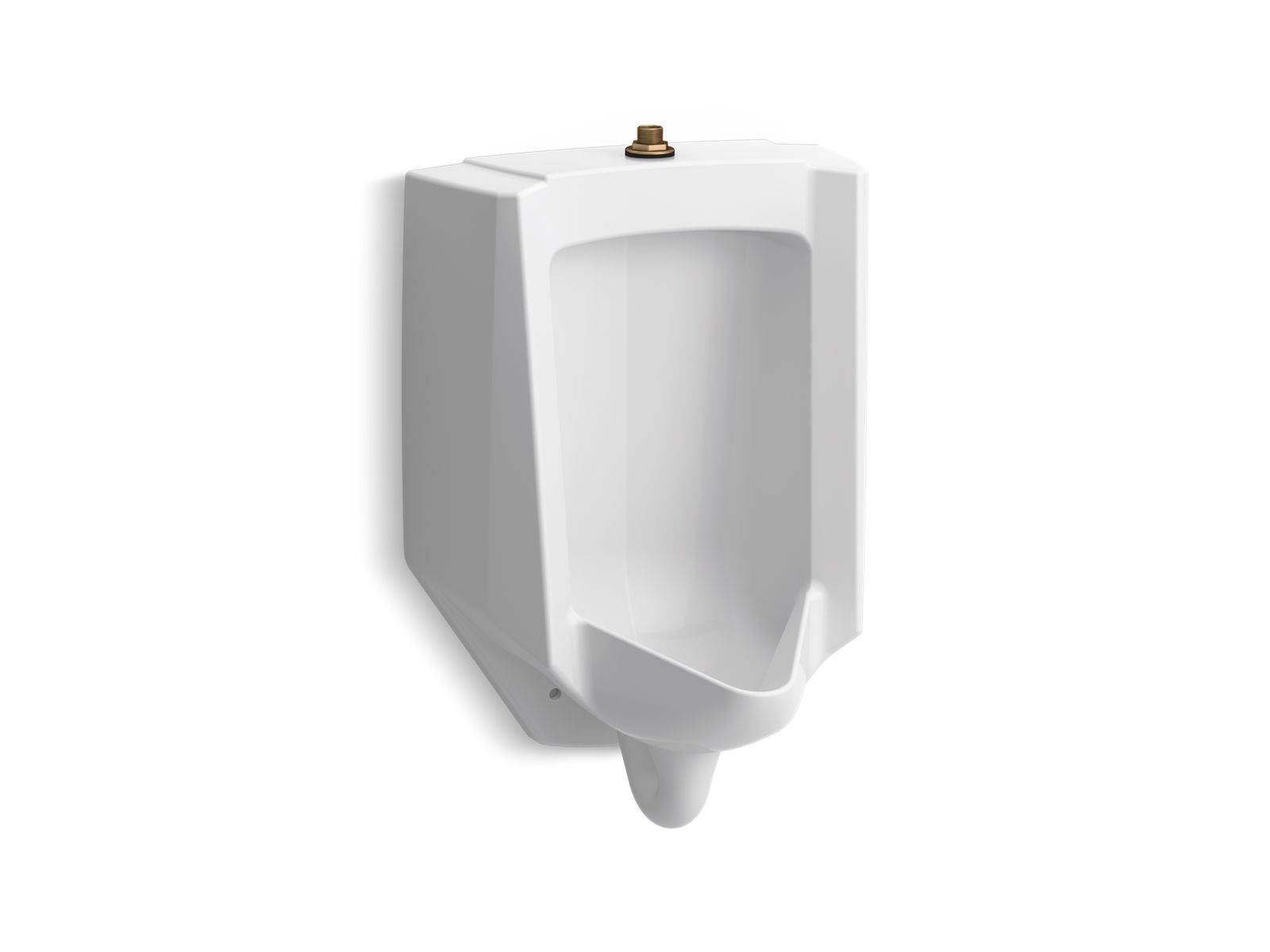KOHLER K-4991-ET-0 Bardon High-Efficiency Urinal (Heu), Washout, Wall-Hung, 0.125 Gpf To 1.0 Gpf, Top Spud - White