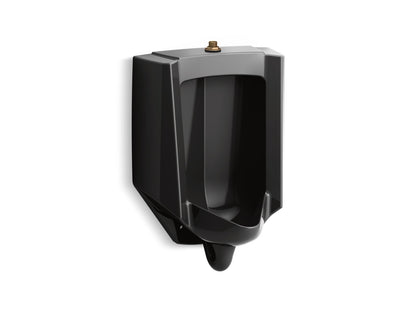 KOHLER K-4991-ET-7 Bardon High-Efficiency Urinal (HEU), washout, wall-hung, 0.125 gpf to 1.0 gpf, top spud - Black Black