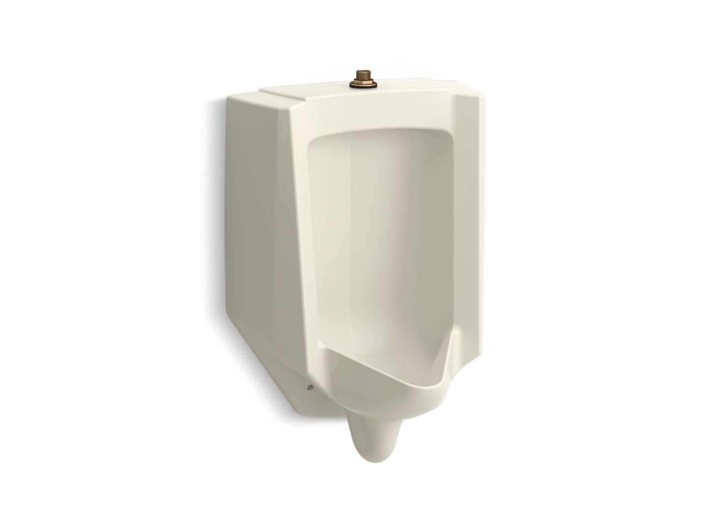 KOHLER K-4991-ET-96 Bardon High-Efficiency Urinal (Heu), Washout, Wall-Hung, 0.125 Gpf To 1.0 Gpf, Top Spud In Biscuit