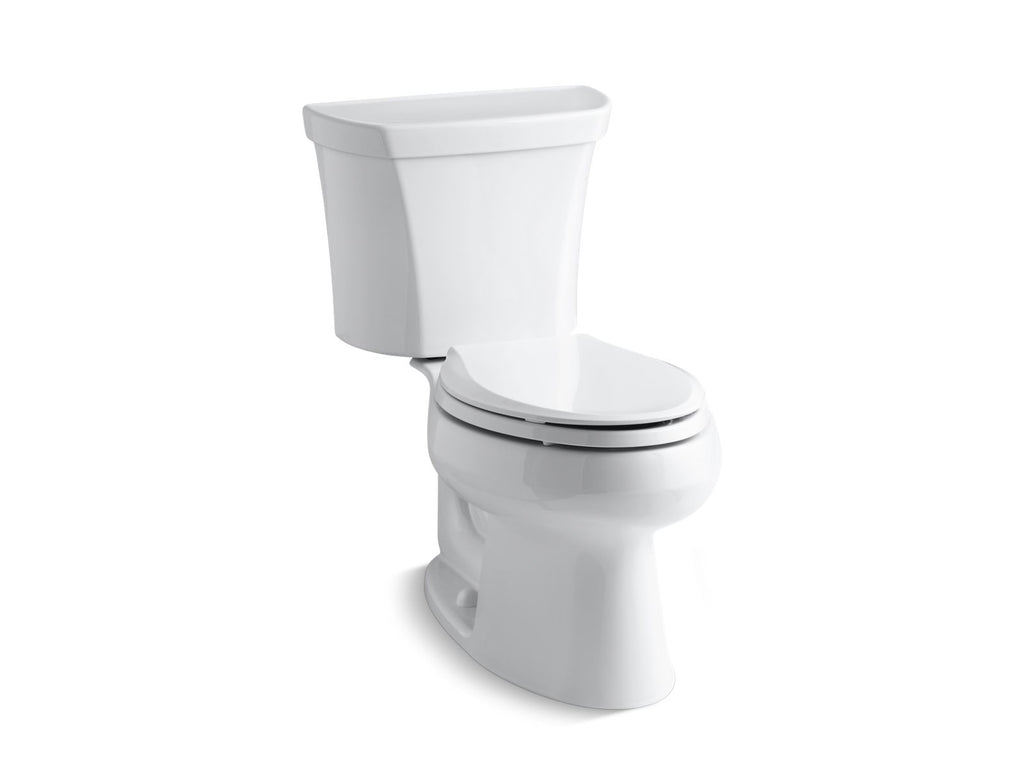 KOHLER K-3988-RA-0 Wellworth Two-Piece Elongated Toilet, Dual-Flush - White
