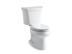 KOHLER K-3988-RA-0 Wellworth Two-Piece Elongated Toilet, Dual-Flush - White