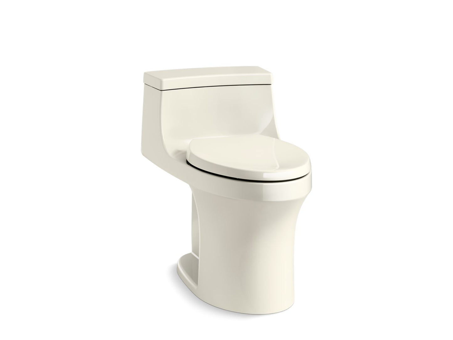 KOHLER K-5172-RA-96 San Souci One-Piece Compact Elongated Toilet With Concealed Trapway, 1.28 Gpf In Biscuit