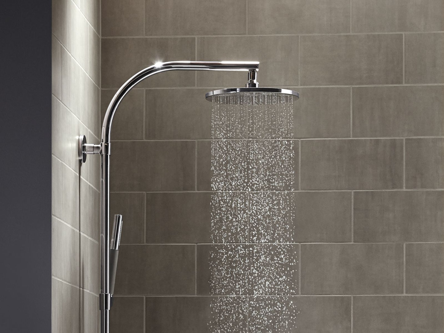 KOHLER K-13689-BN Contemporary Round 10" single-function rainhead, 2.5 gpm - Vibrant Brushed Nickel