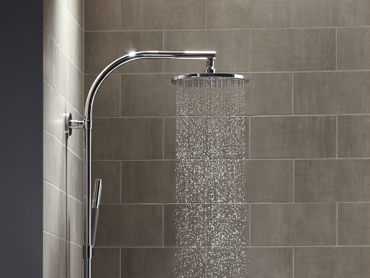 KOHLER K-13689-BL Contemporary Round 10" Single-Function Rainhead, 2.5 Gpm - Matte Black