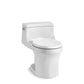 KOHLER K-4007-0 San Souci One-Piece Round-Front Toilet, 1.28 Gpf In White