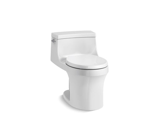 KOHLER K-4007-0 San Souci One-Piece Round-Front Toilet, 1.28 Gpf In White