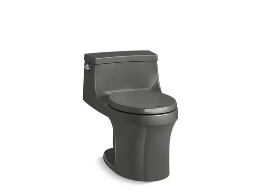 KOHLER K-4007-58 San Souci One-Piece Round-Front Toilet, 1.28 Gpf In Thunder Grey