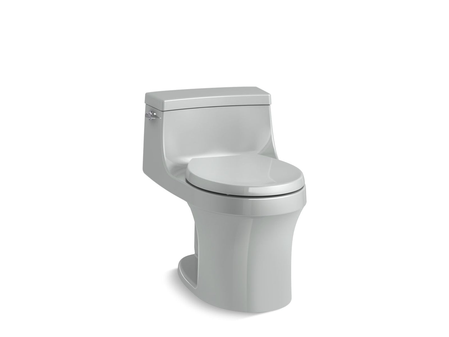 KOHLER K-4007-95 San Souci One-Piece Round-Front Toilet, 1.28 Gpf In Ice Grey