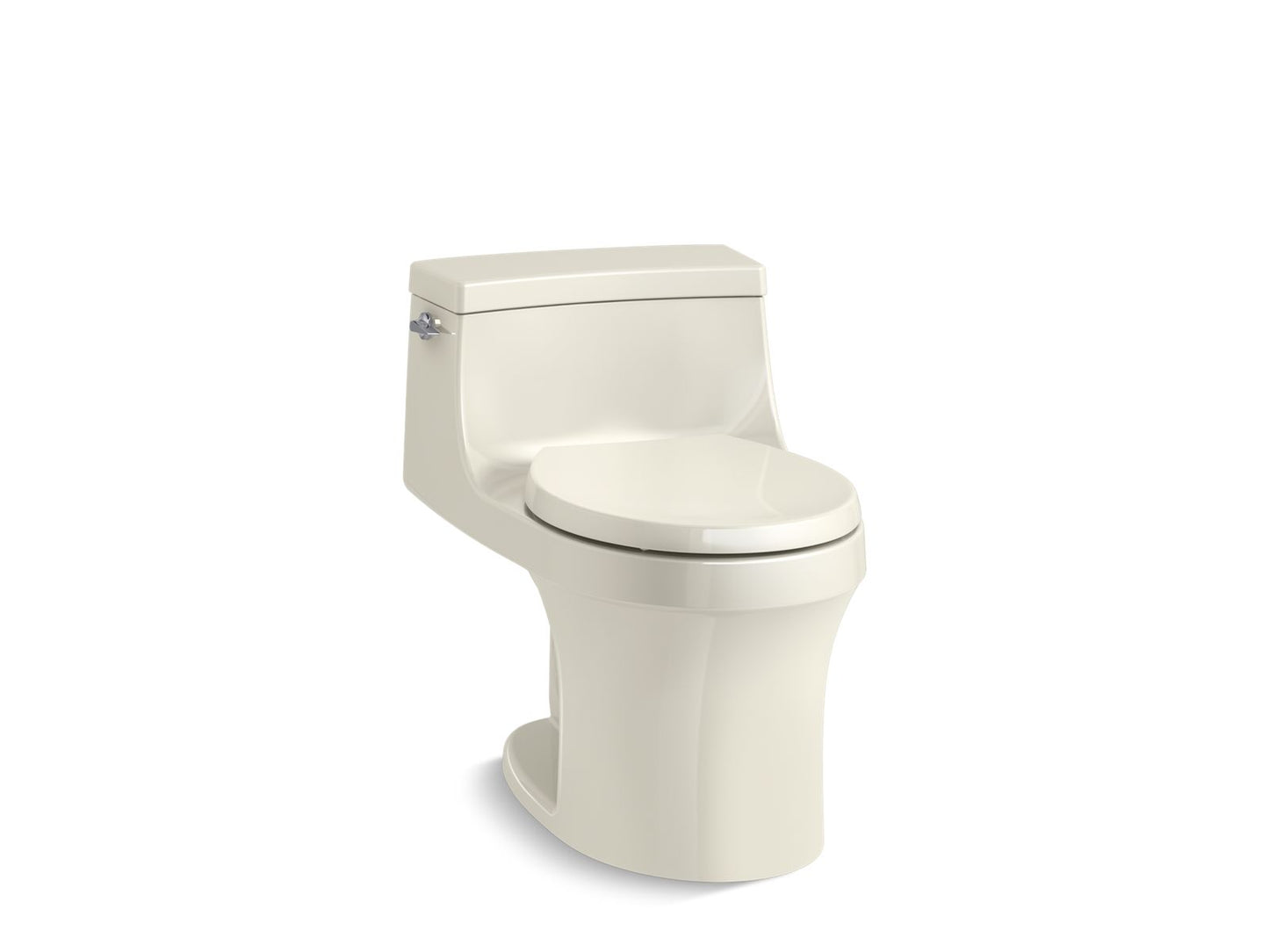 KOHLER K-4007-96 San Souci One-Piece Round-Front Toilet, 1.28 Gpf In Biscuit