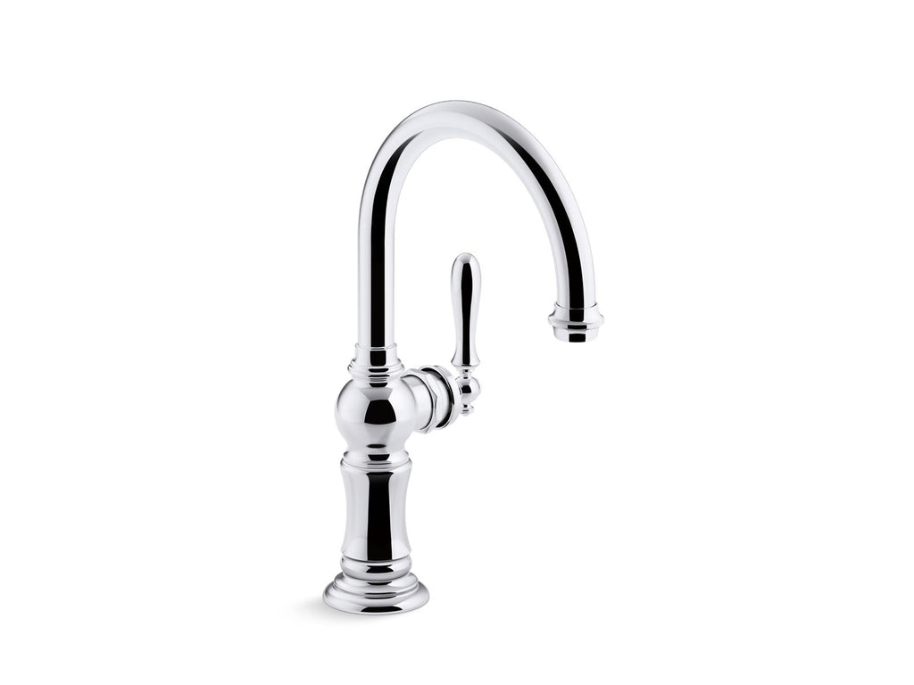 KOHLER K-99264-VS Artifacts Single-Handle Kitchen Sink Faucet - Vibrant Stainless