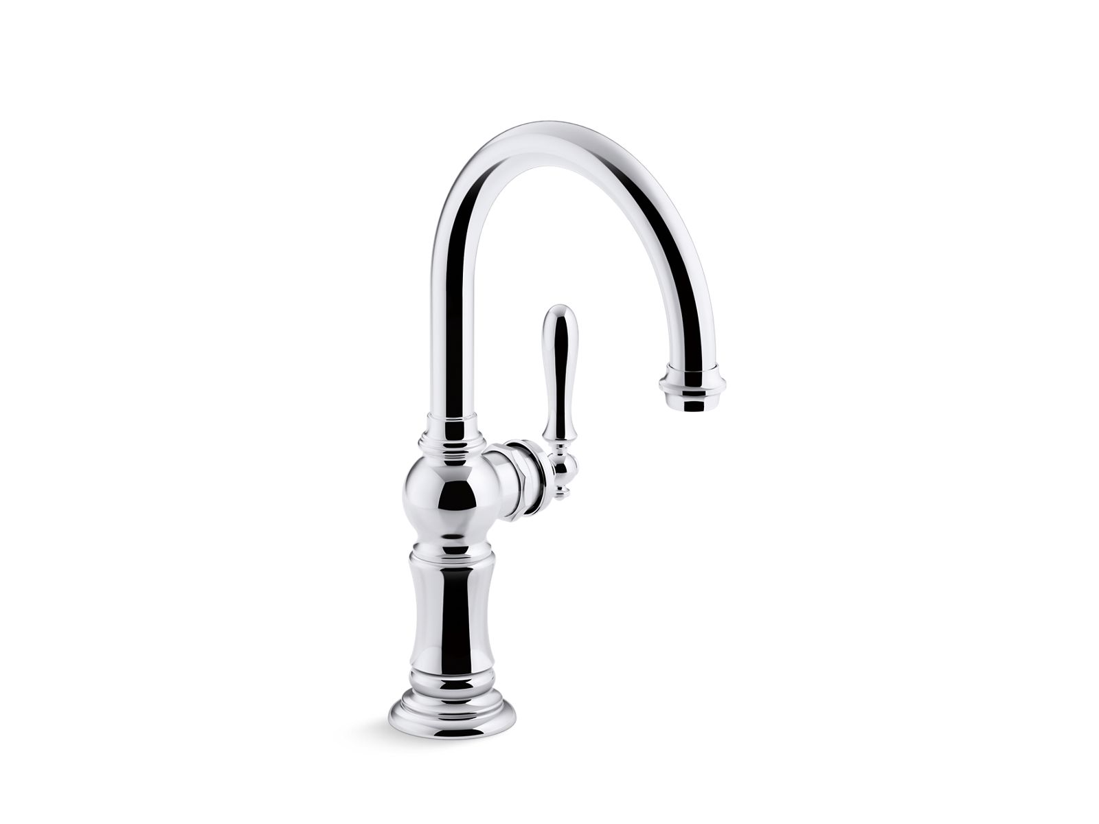 KOHLER K-99264-VS Artifacts Single-Handle Kitchen Sink Faucet - Vibrant Stainless