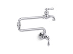 KOHLER K-99270-VS Artifacts Wall-Mount Pot Filler - Vibrant Stainless