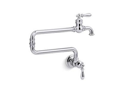 KOHLER K-99270-2MB Artifacts Wall-mount pot filler - Vibrant Brushed Moderne Brass