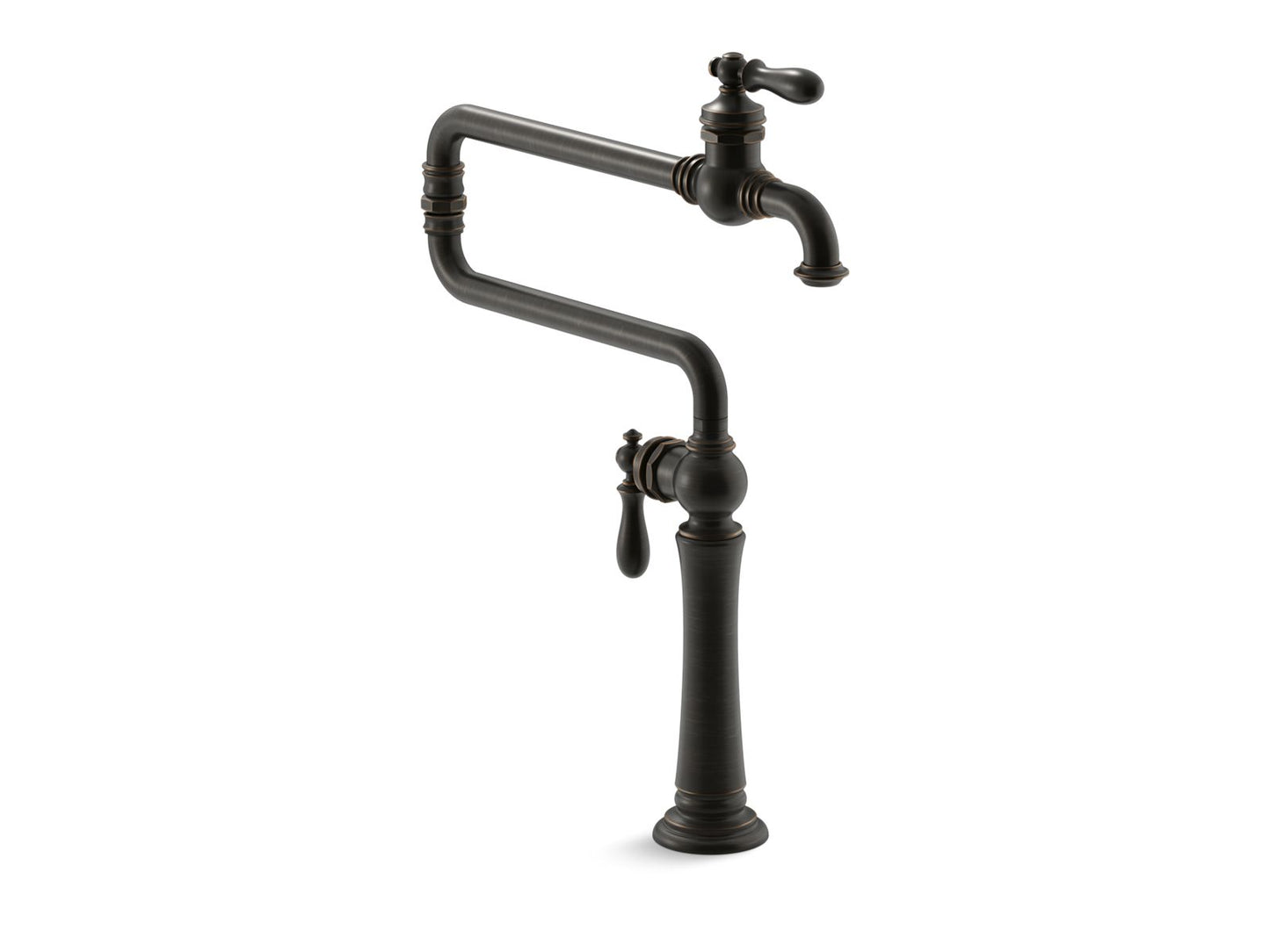 KOHLER K-99271-2BZ Artifacts Deck-Mount Pot Filler In Oil-Rubbed Bronze