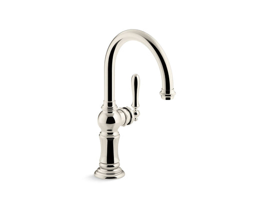 KOHLER K-99264-SN Artifacts Single-Handle Kitchen Sink Faucet In Vibrant Polished Nickel