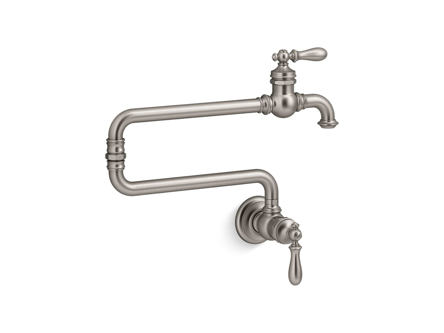 KOHLER K-99270-VS Artifacts Wall-Mount Pot Filler In Vibrant Stainless