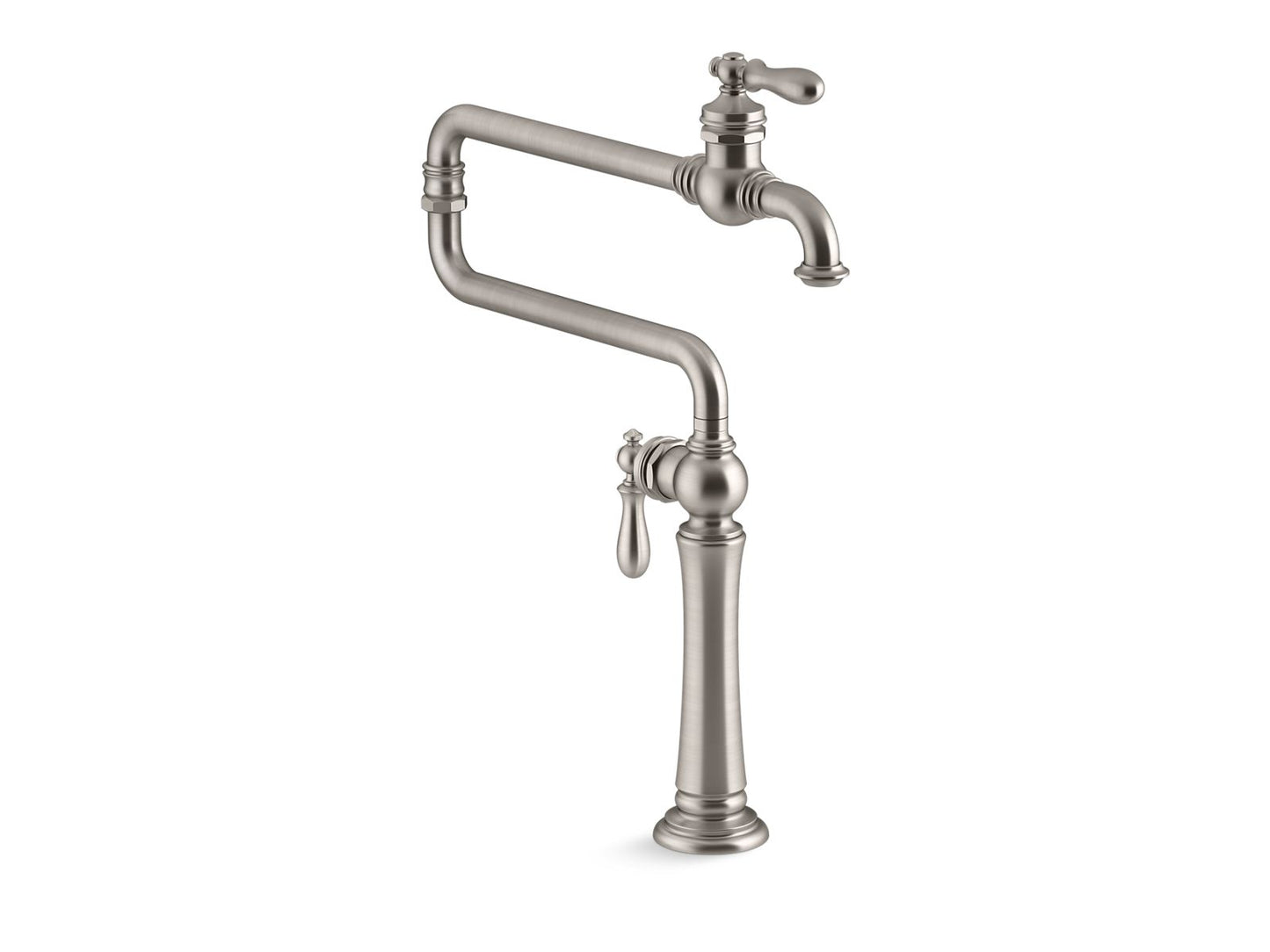 KOHLER K-99271-VS Artifacts Deck-Mount Pot Filler In Vibrant Stainless