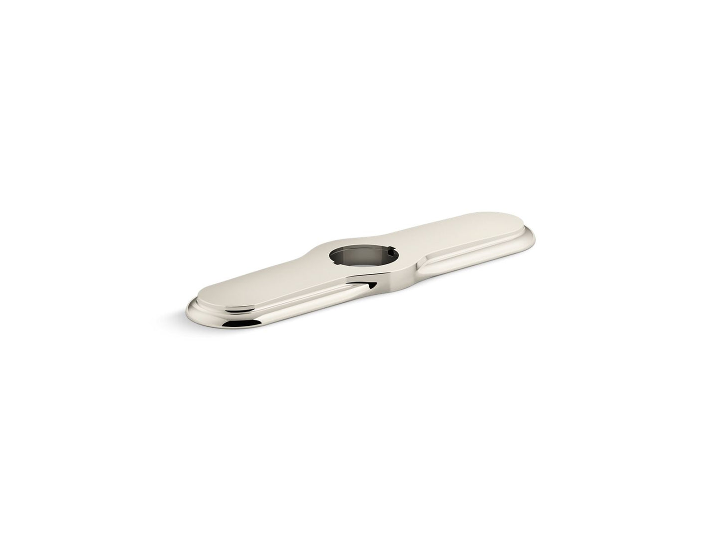 KOHLER K-99272-SN 3-Hole Kitchen Faucet Escutcheon In Vibrant Polished Nickel