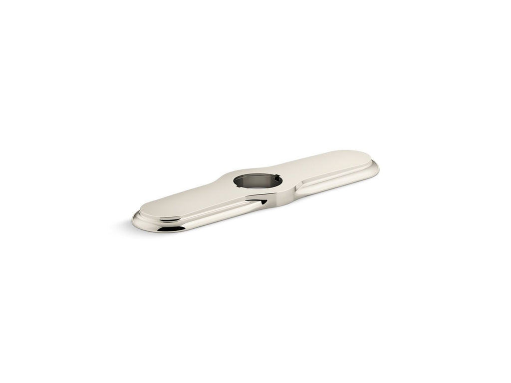 KOHLER K-99272-SN 3-Hole Kitchen Faucet Escutcheon - Vibrant Polished Nickel