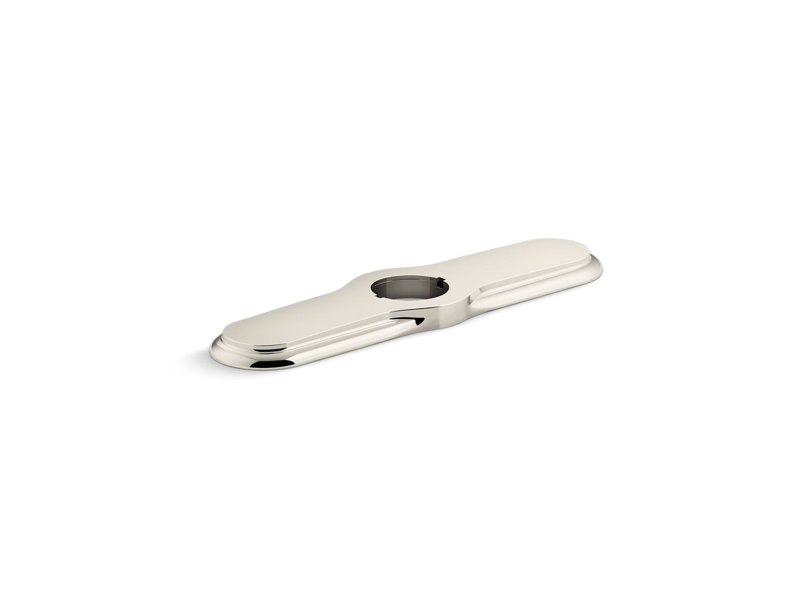 KOHLER K-99272-SN 3-Hole Kitchen Faucet Escutcheon - Vibrant Polished Nickel